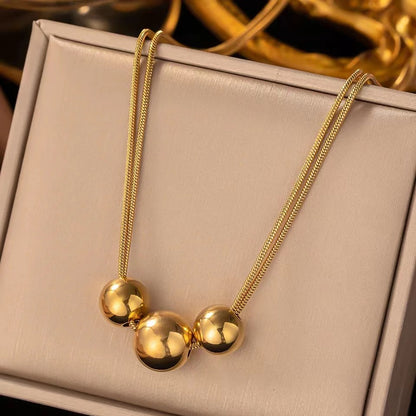 Collana sfera titanio
