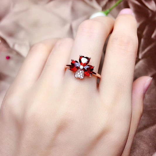Set cuore rubino
