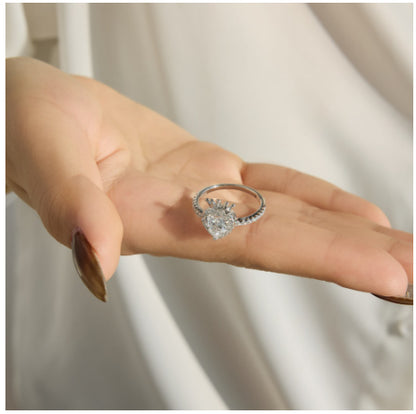 Anello corona e cuore
