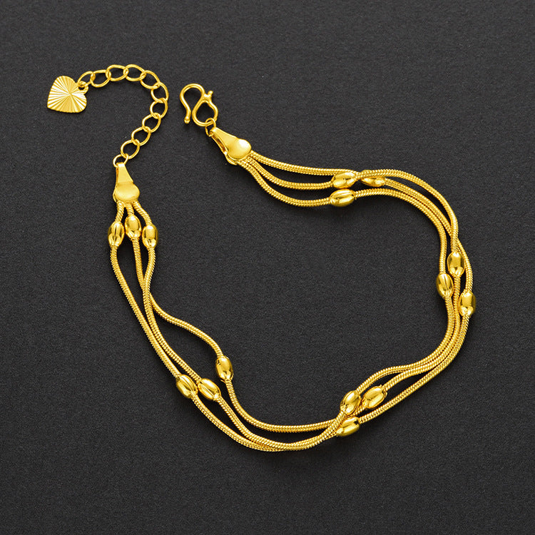 Bracciale donna tre fili