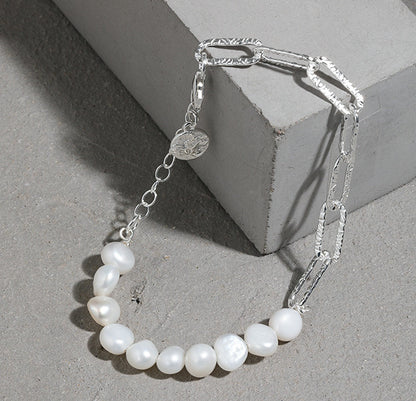 Collana perle barocco a trama