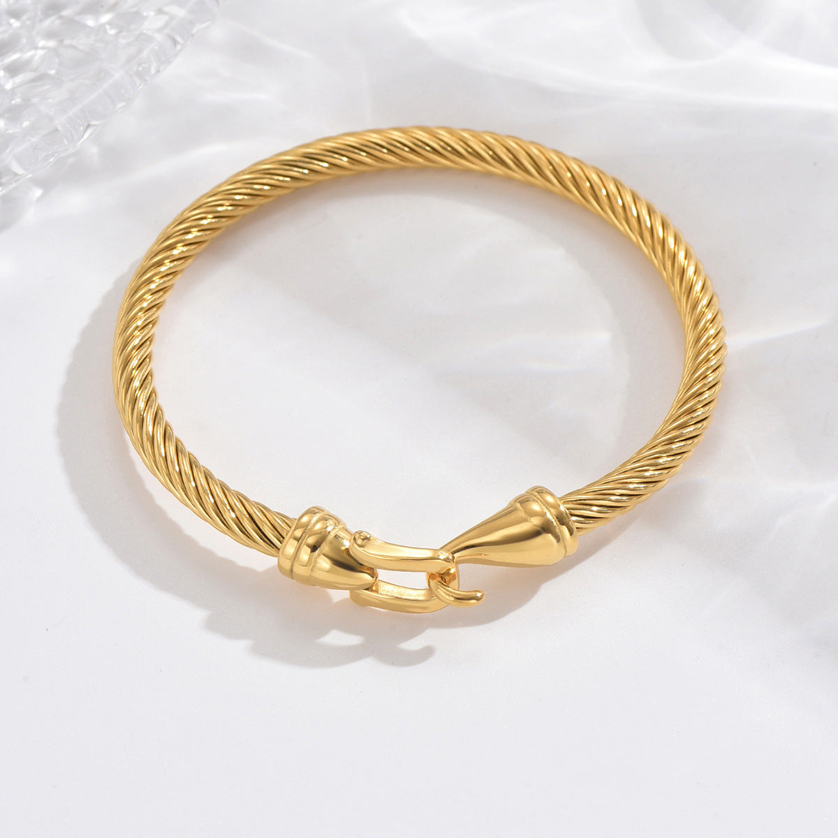 Bracciale acciaio color lino
