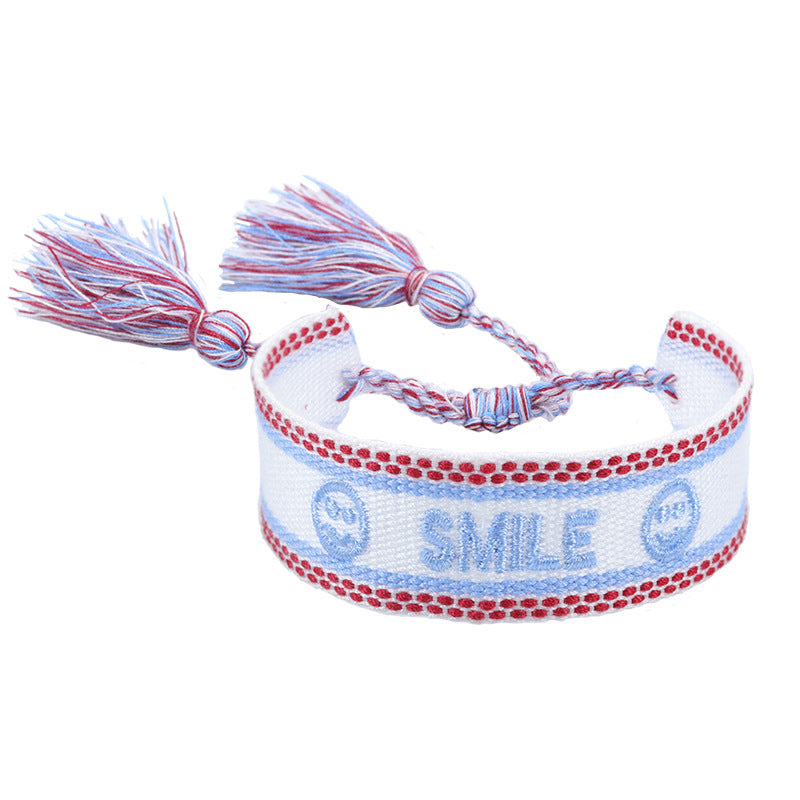 Bracciale coppia con ricamo