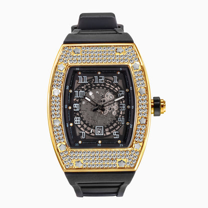 Orologio uomo cristalli silicone