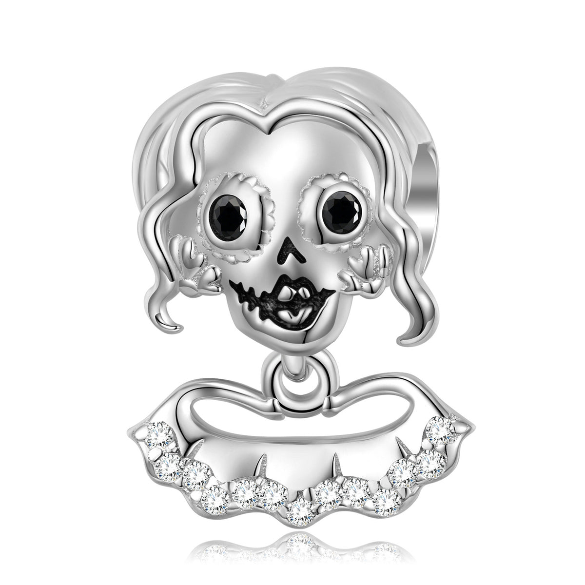 Collana teschio argento 925