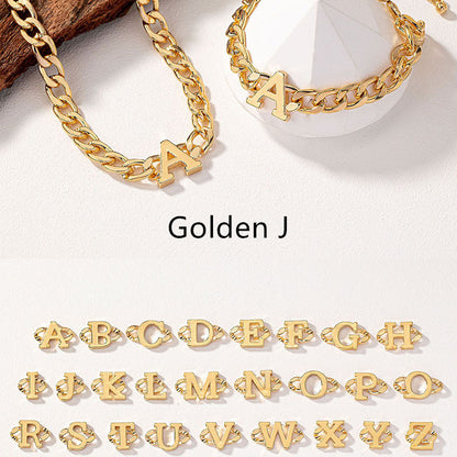 Collana e bracciale con lettere