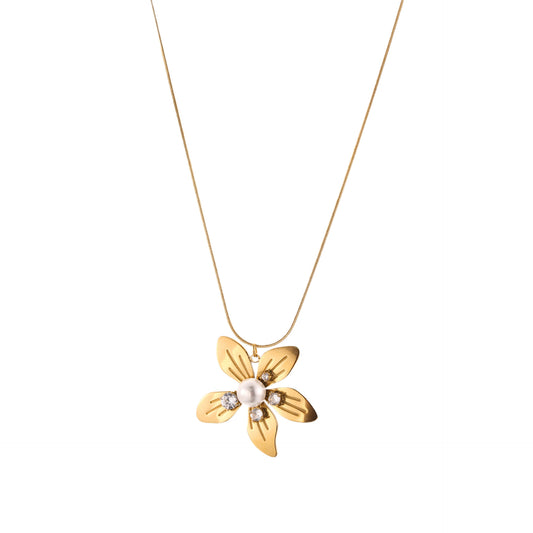 Collana sole martellato