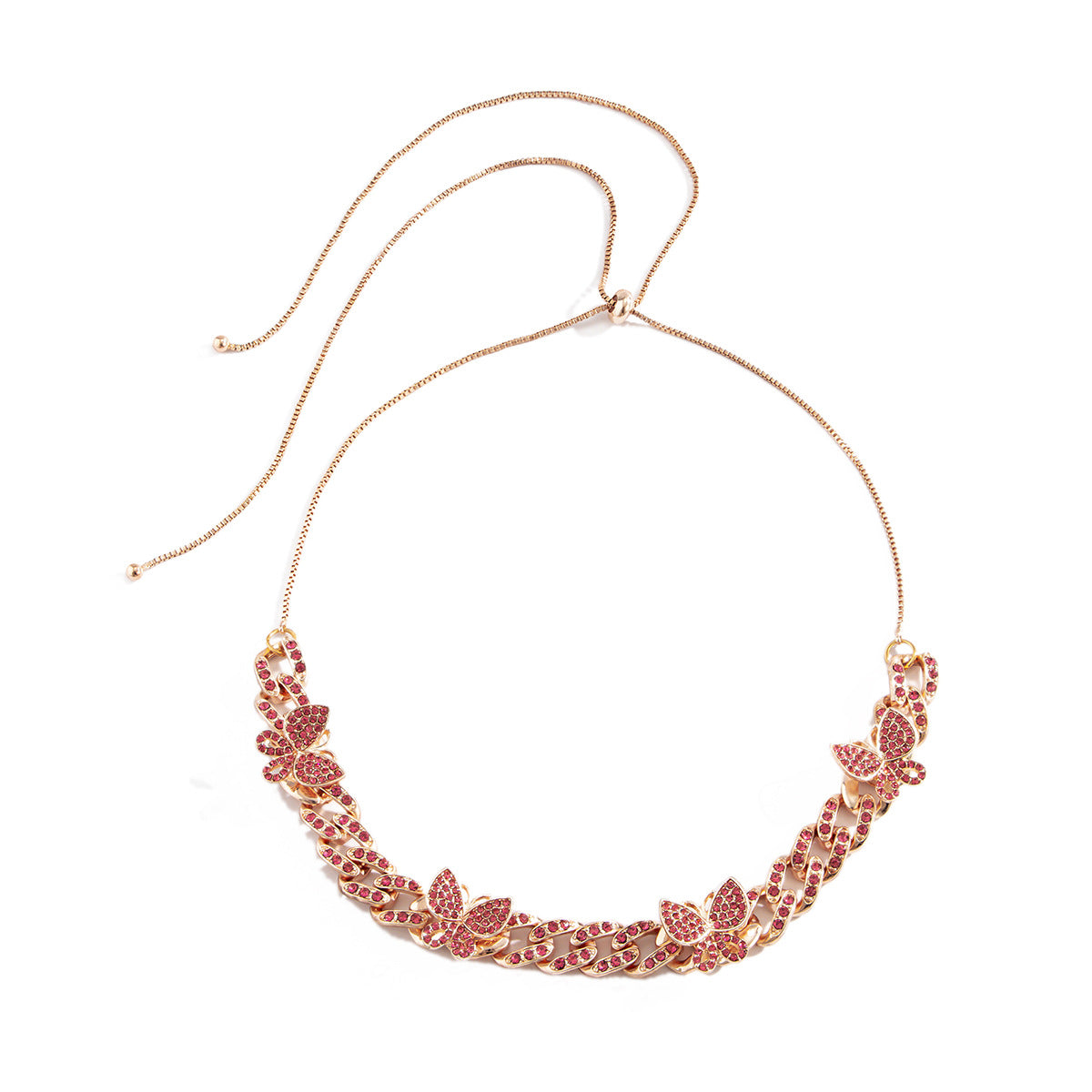 Collana farfalla colorata hip hop