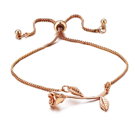 Bracciale charm rosa