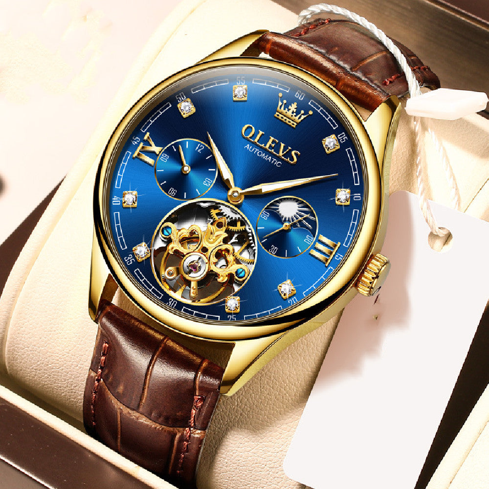 Orologio meccanico scheletrato da uomo