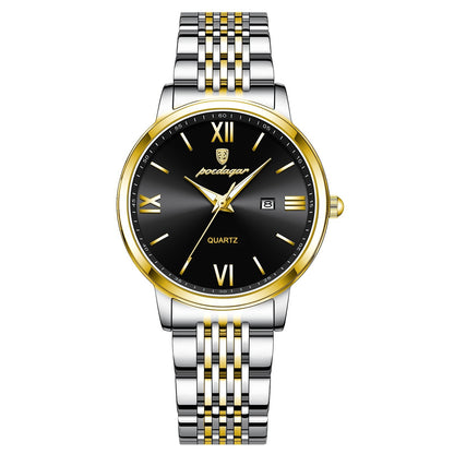 Orologio sottile impermeabile da donna luminescente