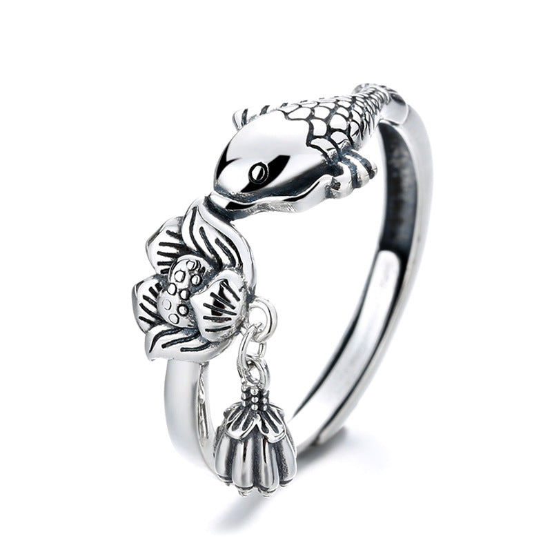 Anello carpa e loto