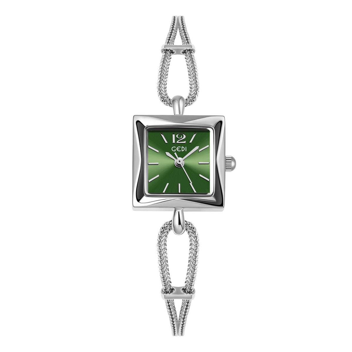 Orologio quadrato vintage in lega