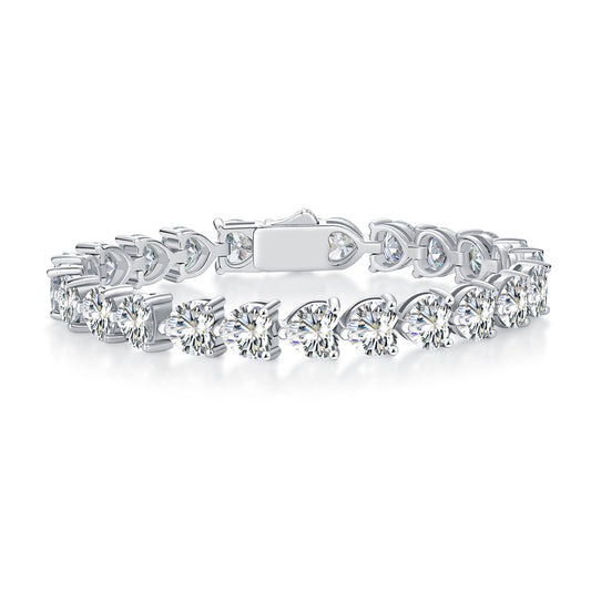 Bracciale argento moissanite amore quotidiano