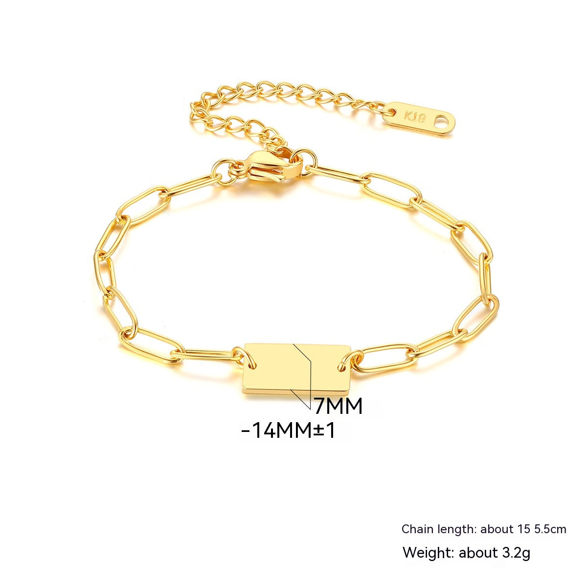 Bracciale Acciaio Dorato