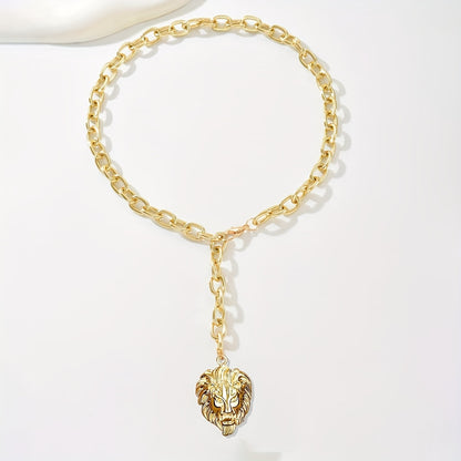 Collana testa di leone retrò