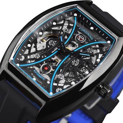 Orologio automatico scheletrato da uomo luminoso