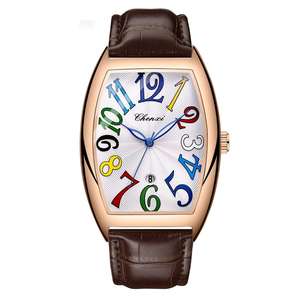 Orologio digitale con calendario cinturino in pelle