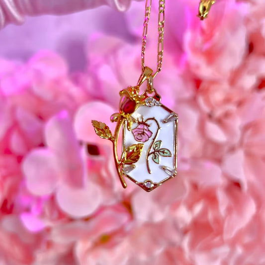 Collana rosa retrò