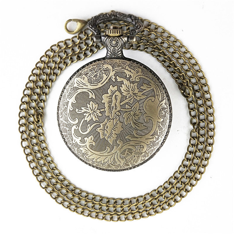 Orologio da tasca vintage uccello e freccia