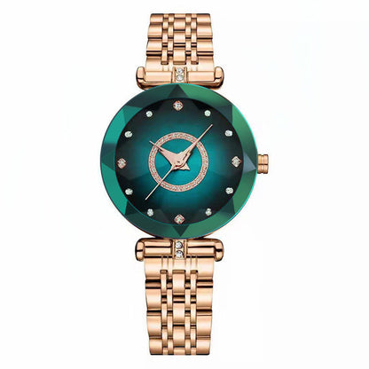Orologio in acciaio con cristalli
