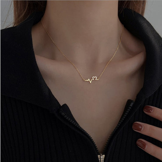 Collana cuore cava
