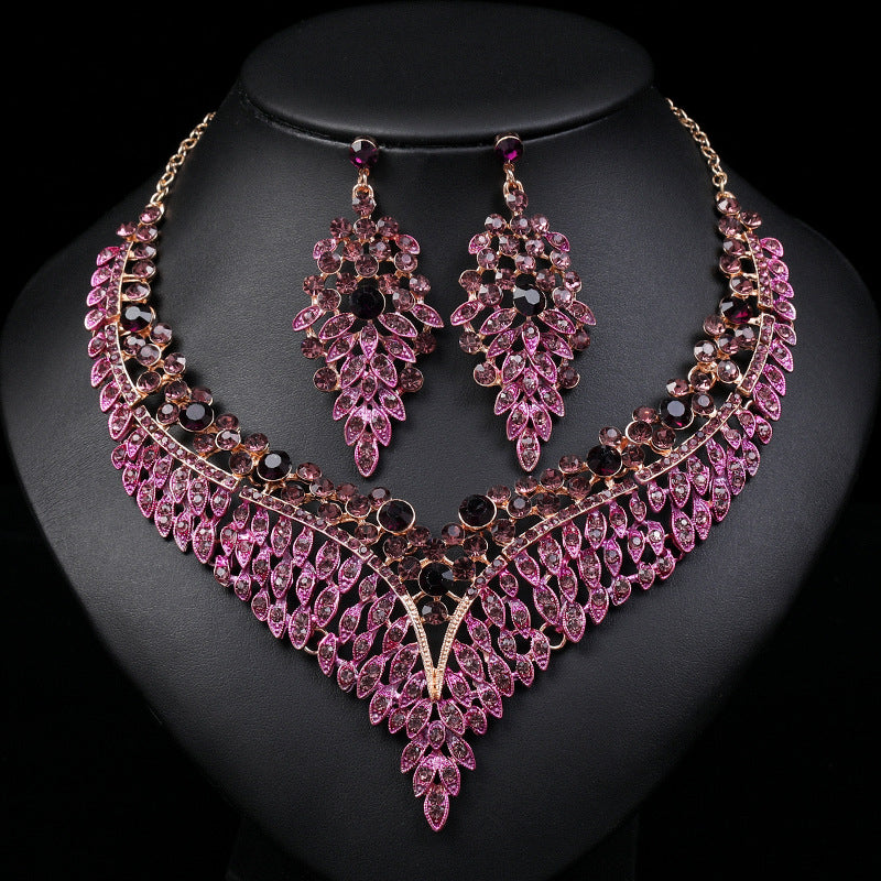 Set Collana Orecchini Retro