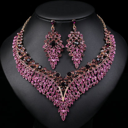 Set Collana Orecchini Retro
