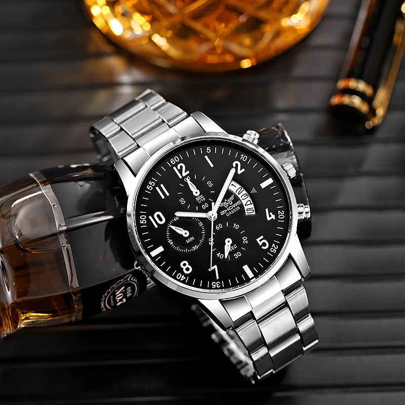 Orologio uomo al quarzo casual multifunzione