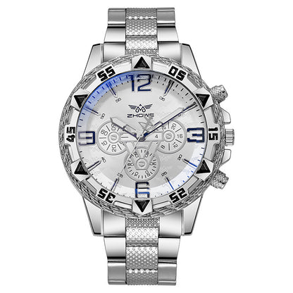 Orologio blu acciaio