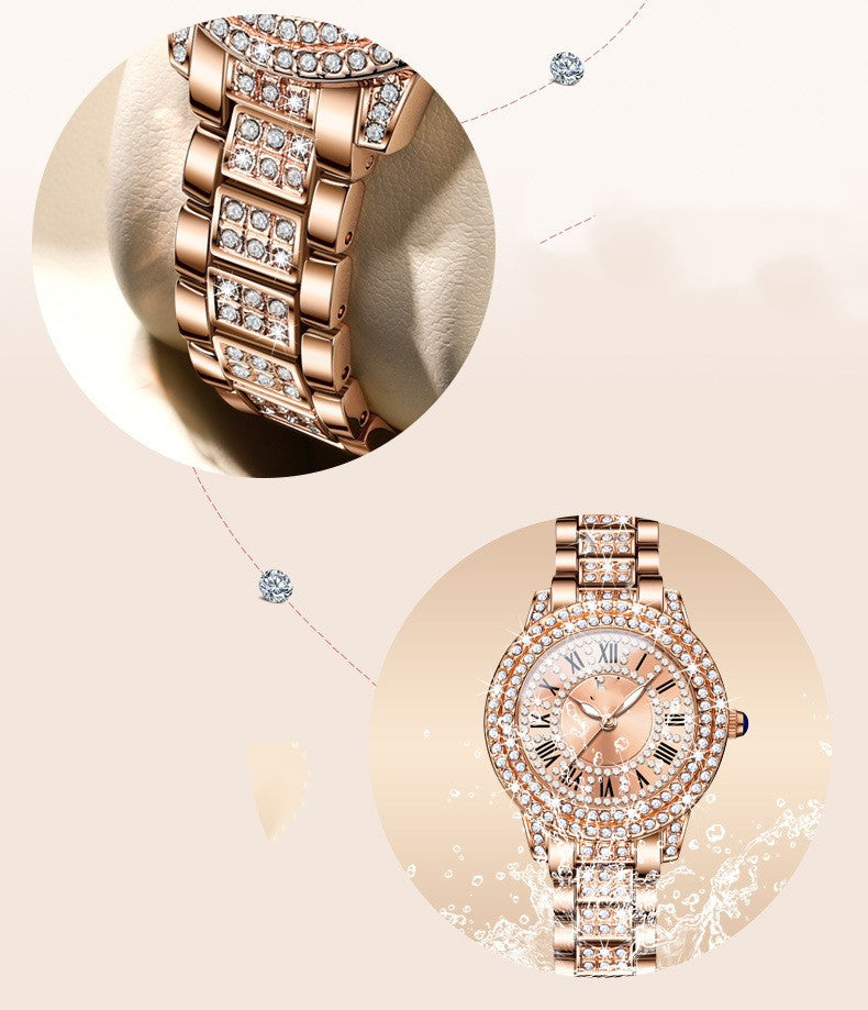 Orologio cristalli scintillante