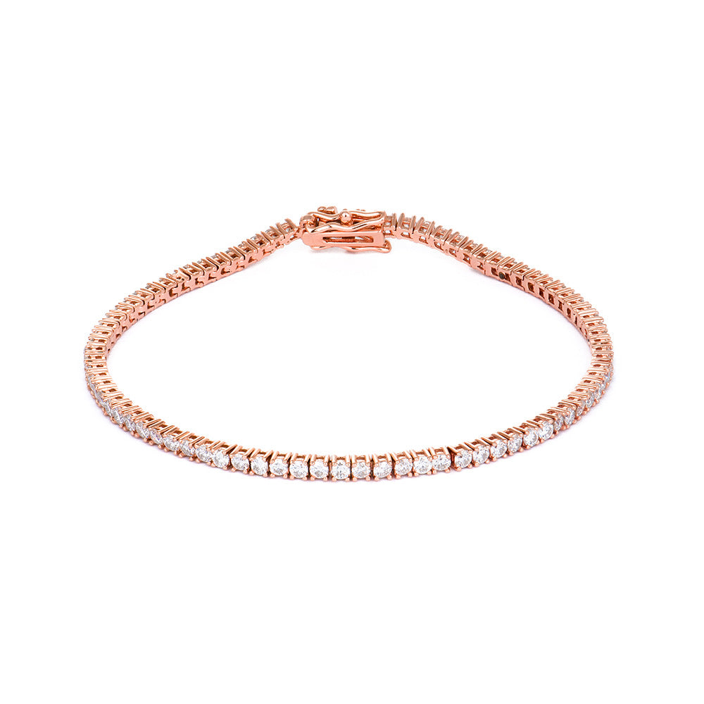 Bracciale moissanite argento da ragazza