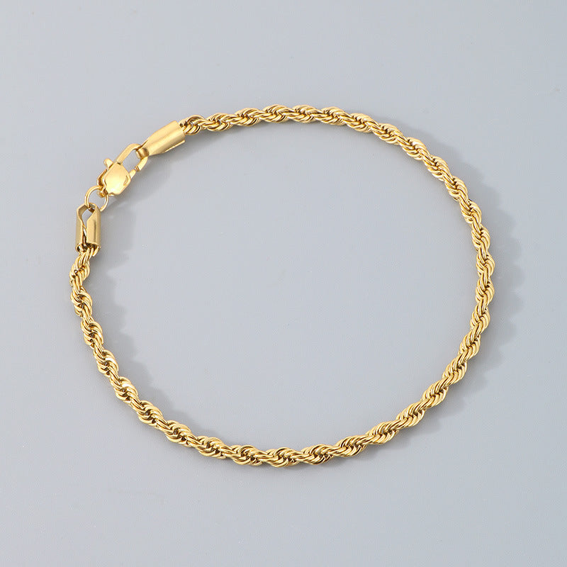 Bracciale catena intrecciata