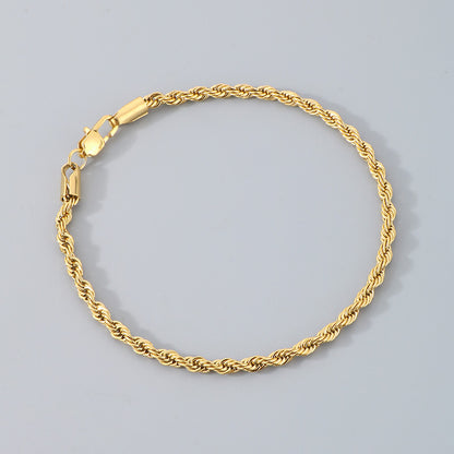 Bracciale catena intrecciata