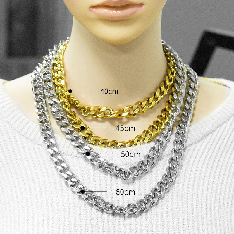 Collana acciaio intrecciata satinata