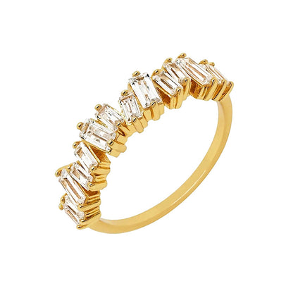 Anello rame con zirconi colorati