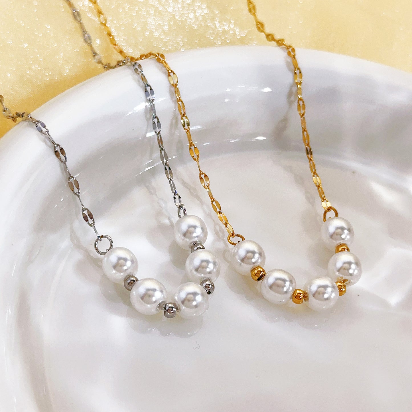 Collana décolleté titanio