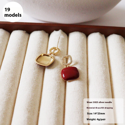Orecchini pendenti argento sterling stile retro