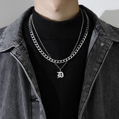 Collana Lettera Titanio