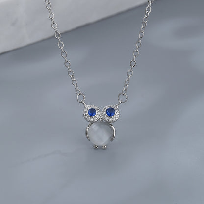 Collana con gufo in opale