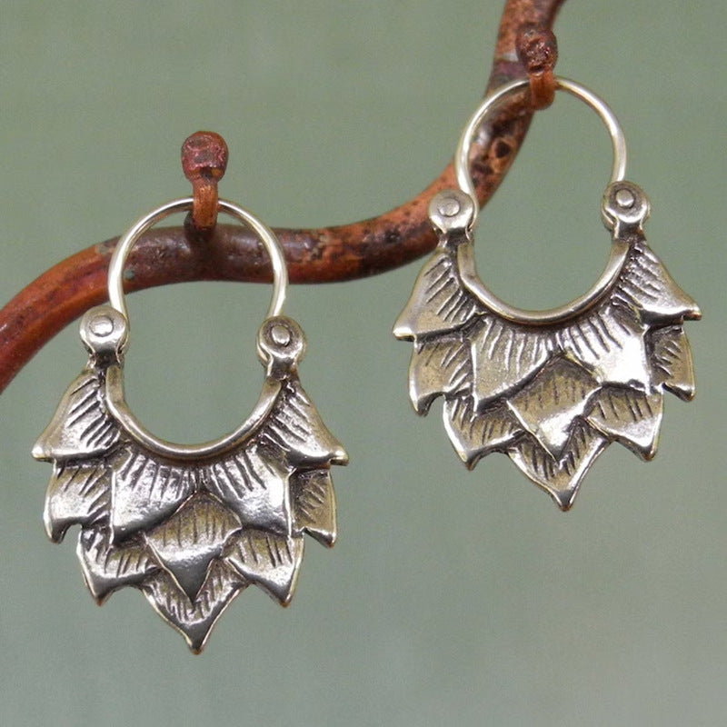 Orecchini curvi geometrici