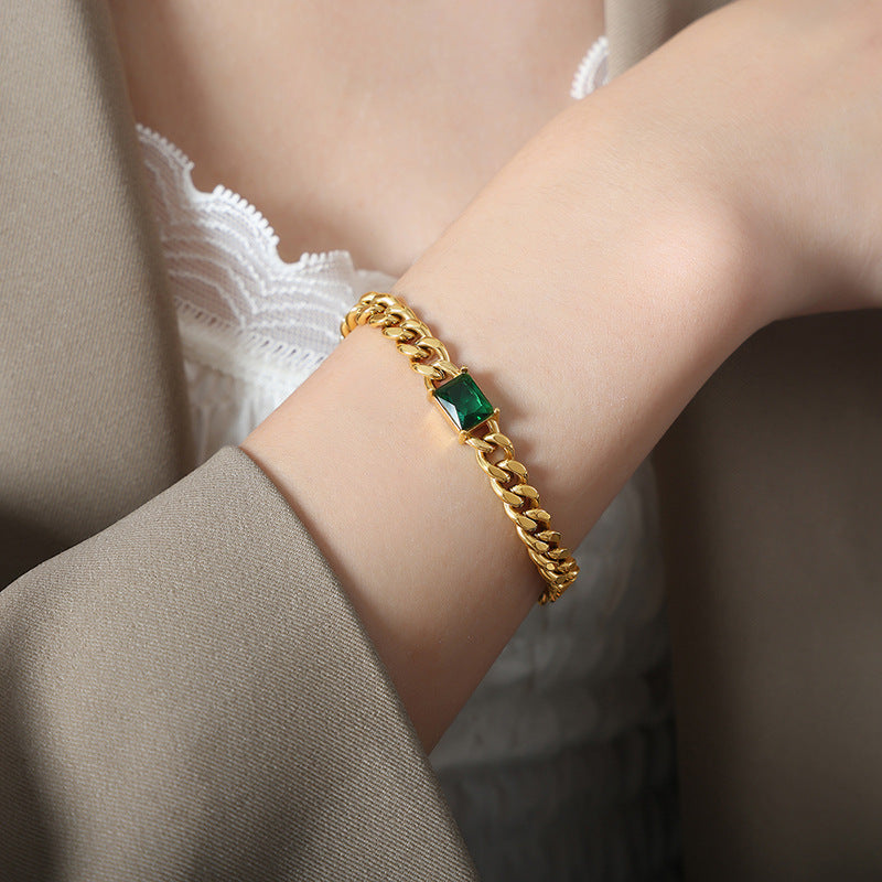 Collana retrò con zirconi