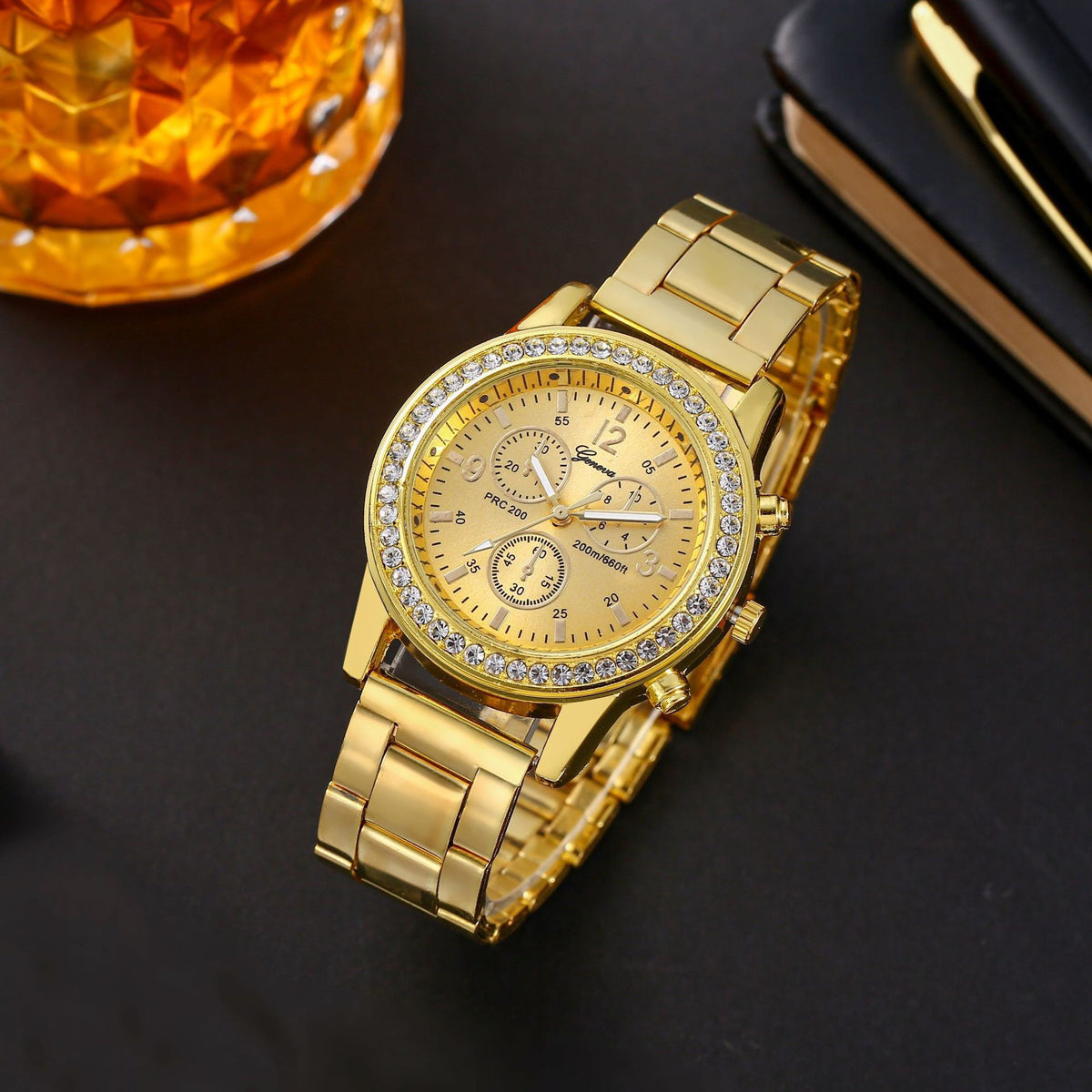 Orologio Acciaio Dorato Quarzo