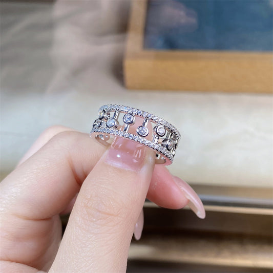 Anello Gocce d'Acqua Argento