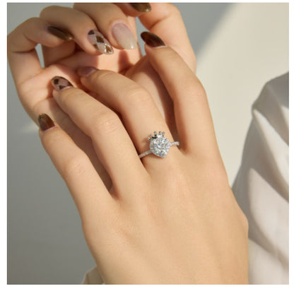 Anello corona e cuore