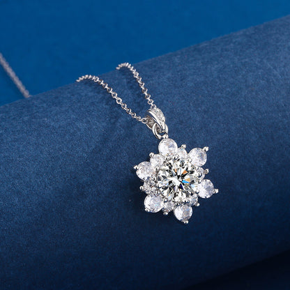 Collana Girasole micro-diamantata