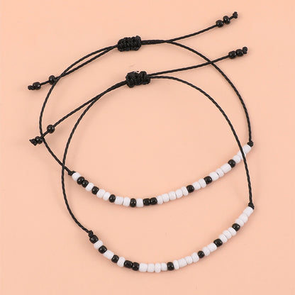 Bracciale coppia perline bicolore