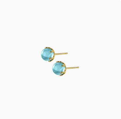 Orecchini sfera blu