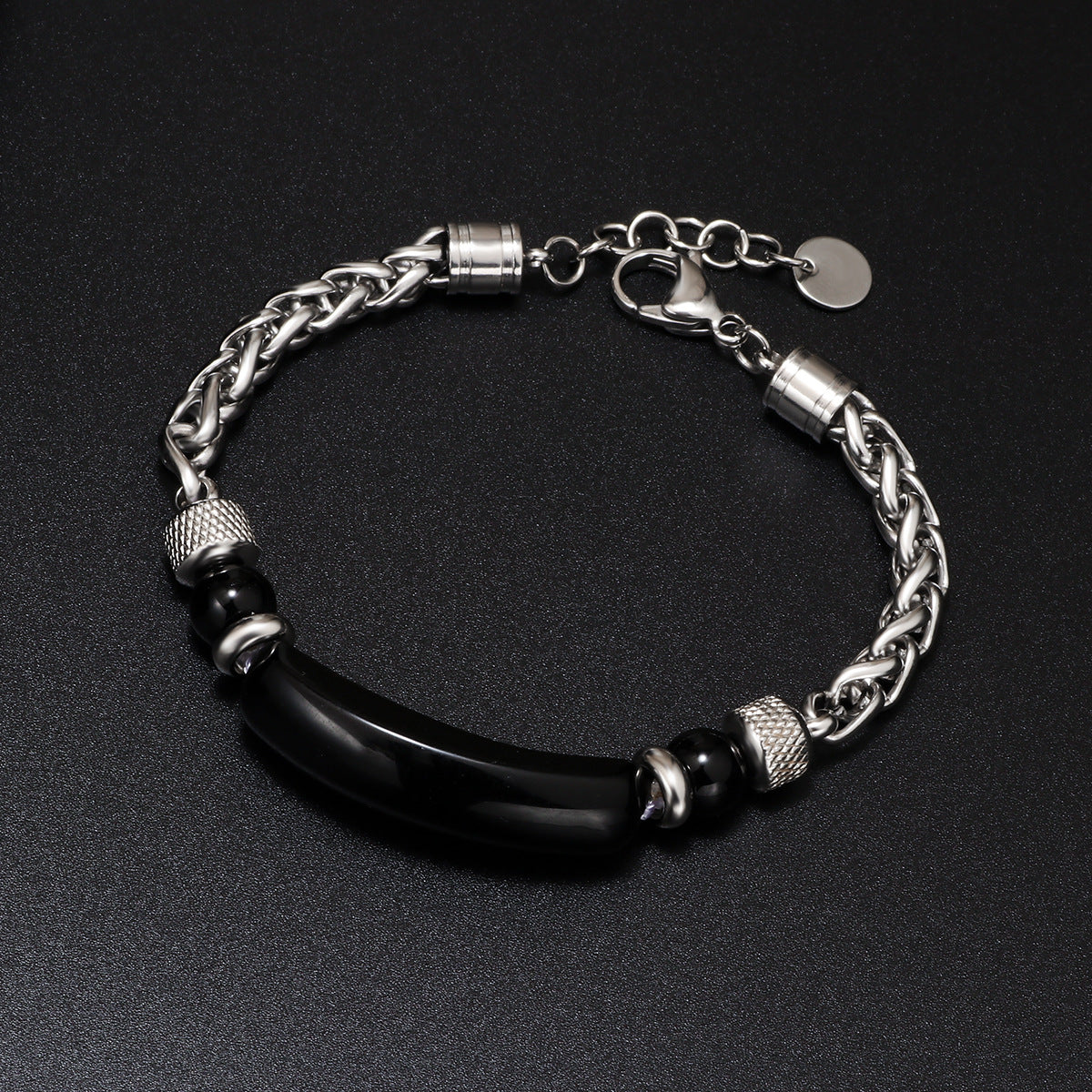 Bracciale occhio di tigre da uomo