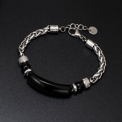 Bracciale occhio di tigre da uomo